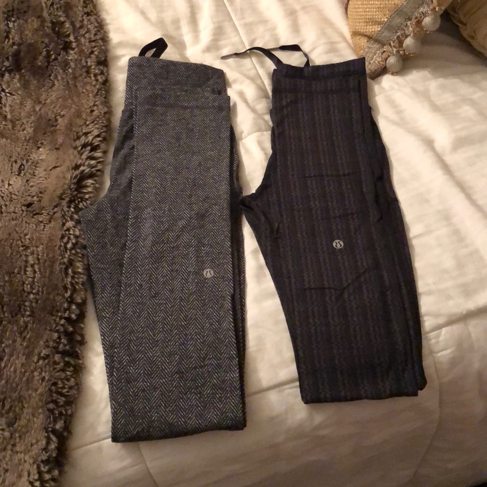 Lululemon high waist bundle knit prints